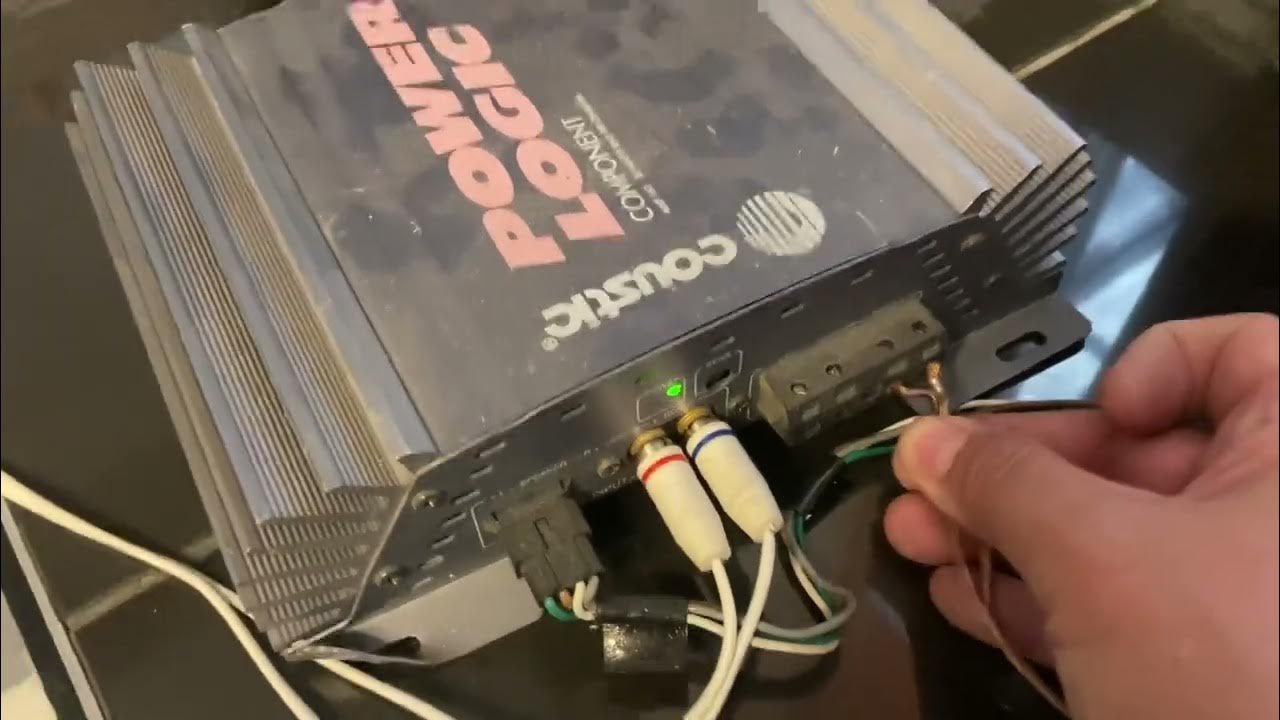 Old School Coustic Power Logic AMP 160 30 watts RMS Amplifier Test