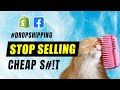 You will struggle to become profitable dropshipping