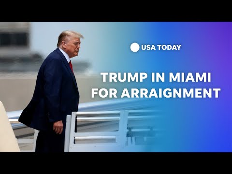 Watch: Former President Trump in Miami for court hearing | USA TODAY