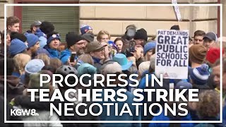 Portland teachers strike negotiations gain possible headway