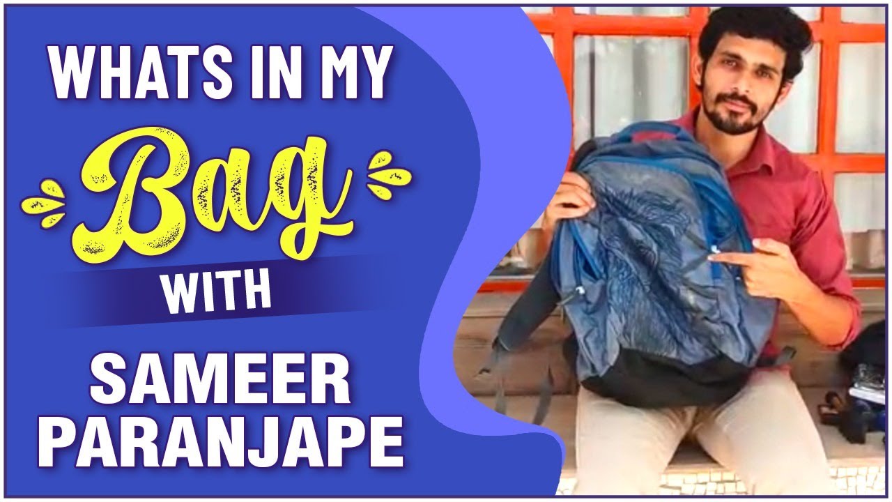 WHAT'S IN MY BAG ft. Sameer Paranjape | Sundara Manamadhe Bharali | Abhimanyu | Colors Marathi