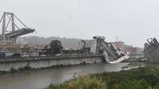 Viaduc à Gênes : les images impressionnantes de la catastrophe