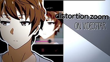 smooth distortion zoom out on videostar