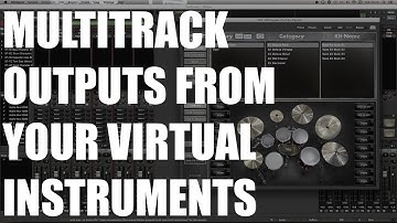 Multitrack Outputs From Your Virtual Instrument Drum Plug-ins