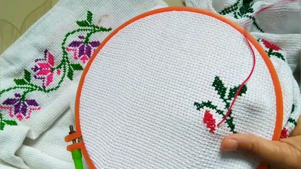 Dusati Design|Chadar design|cross stitch||New Dusati Design||New cross stitch pattern||Bedsheet