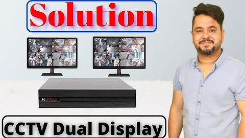 How do I connect 2 monitors to my DVR | CP Plus NVR को कैसे बनाये दूसरा Display |