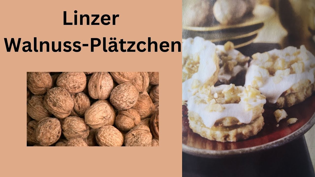 Linzer Walnuss Plätzchen - YouTube