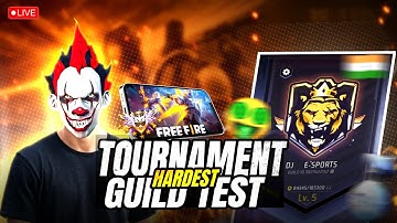HARDEST GUILD TEST FF | LIVE TOP 1 GUILD TEST 1 VS 4 | LIVE GUILD TESTING#fflive #girllive #ffgirl