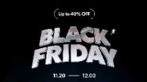 Black Friday Special Update Limited Edition Of D