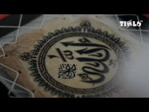  Kerajinan  kaligrafi  dari  kulit kambing buatan Sukoharjo 