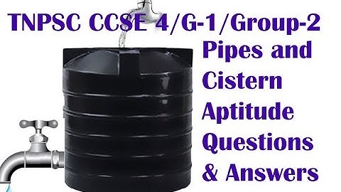Pipes and Cistern - Aptitude Questions and Answers