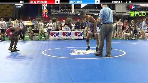 Cadet 160 - Colby Winnett (Oregon) vs. Mark Hall (...