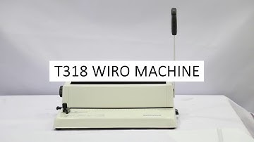JD9 T318 Wiro Binding Machine