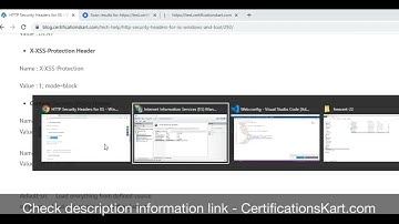 How to change HTTP security headers using IIS or web configuration file