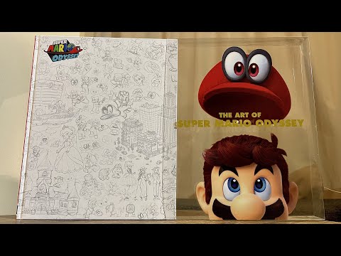 Mario Odyssey Art Book Unboxing • ASMR - YouTube