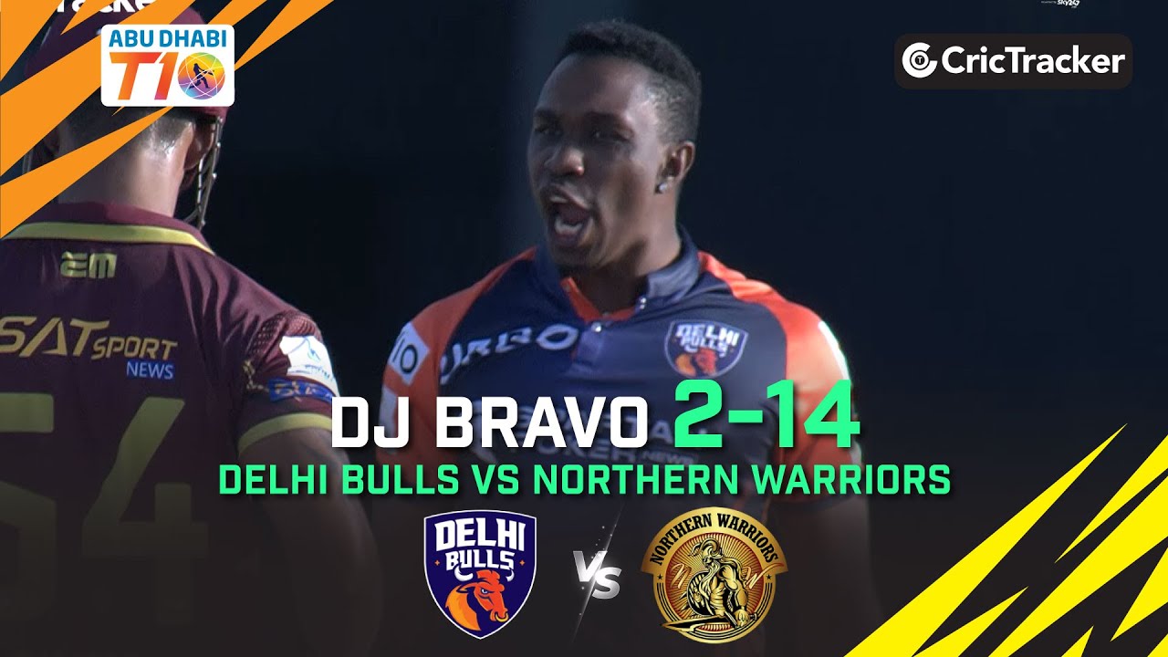 Delhi Bulls vs Northern Warriors | DJ Bravo 2-14 | Match 25 | Abu Dhabi T10 League Season 4