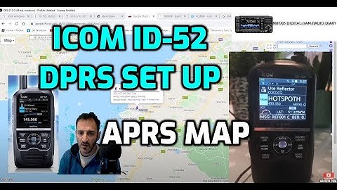 ICOM ID52-DPRS SET UP and Test on APRS