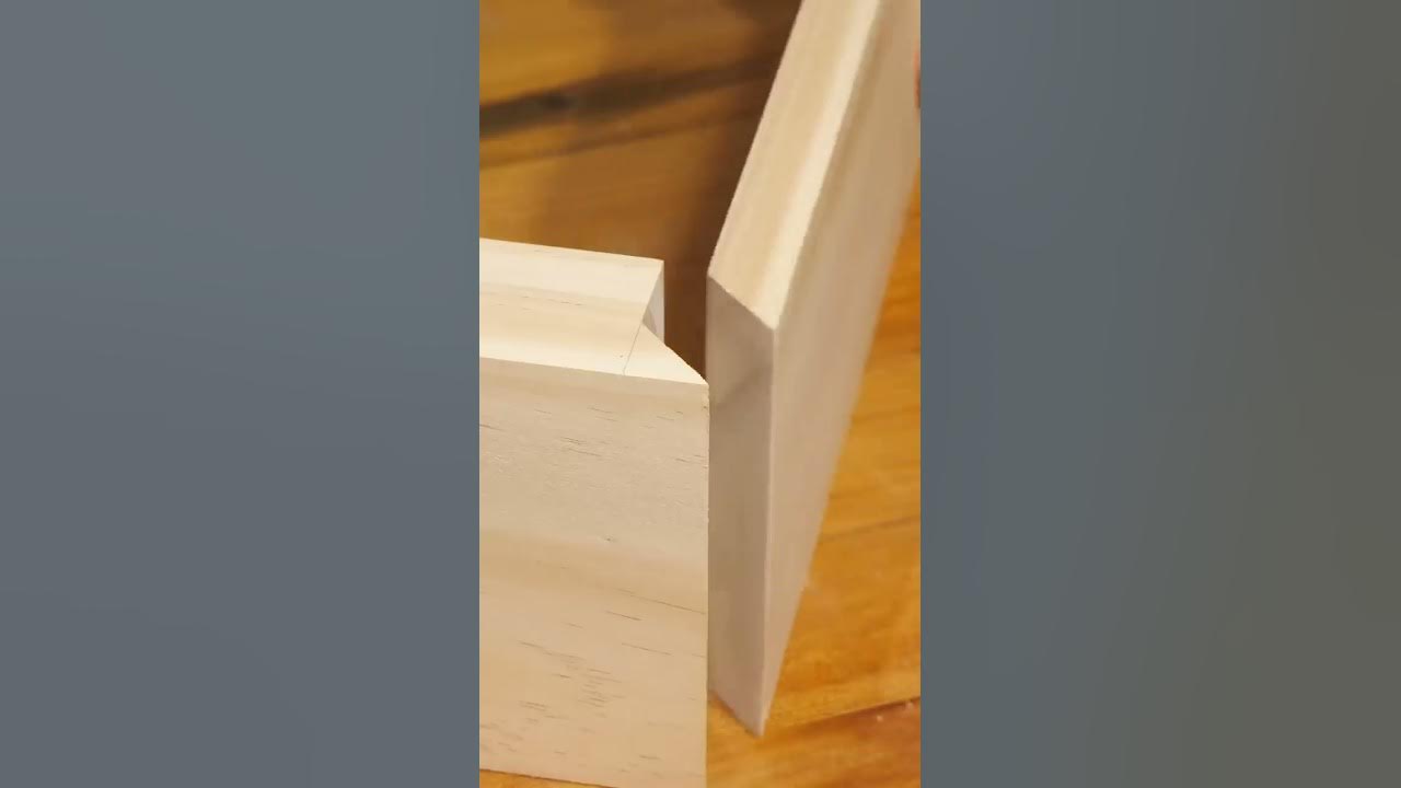 A Housed Rabbet (Rebate) Miter Joint Woodworking ASMR shorts YouTube