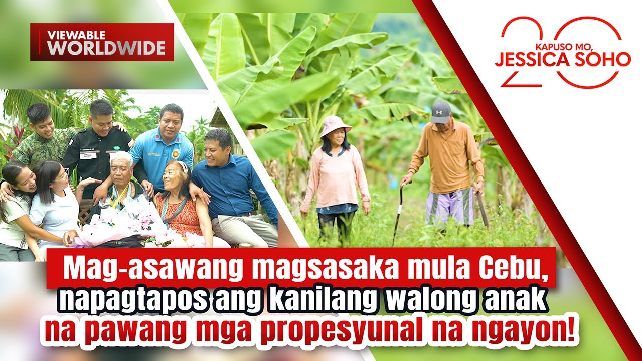 Mag-asawang magsasaka, napagtapos ang walong anak na mga propesyunal na | Kapuso Mo, Jessica Soho