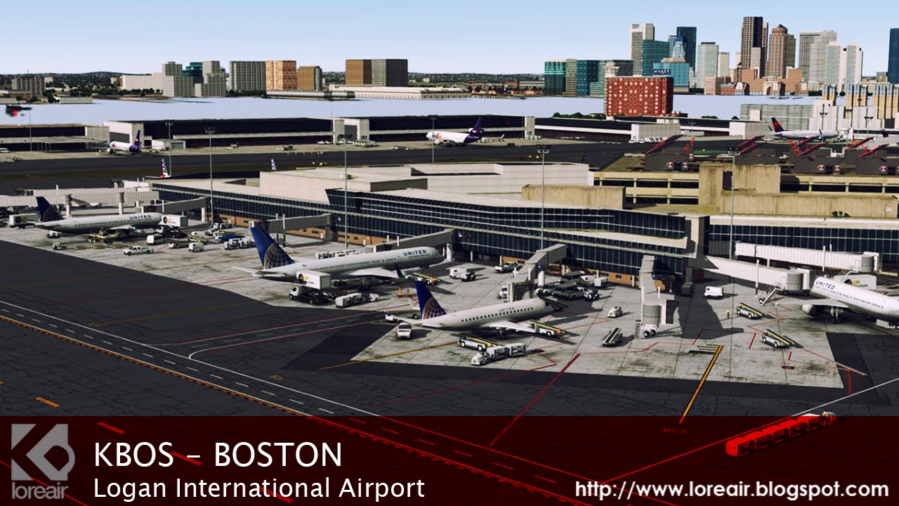 KBOS Boston International Airport Xplane YouTube