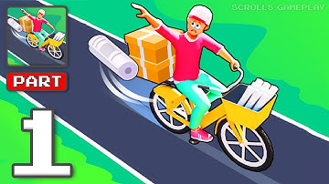 Paper Delivery Boy - Gameplay Walkthrough Part 1 - Street Challenges Await Route (iOS, Android)