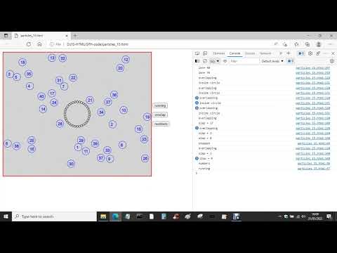 2D elastic collisions - Javascript HTML