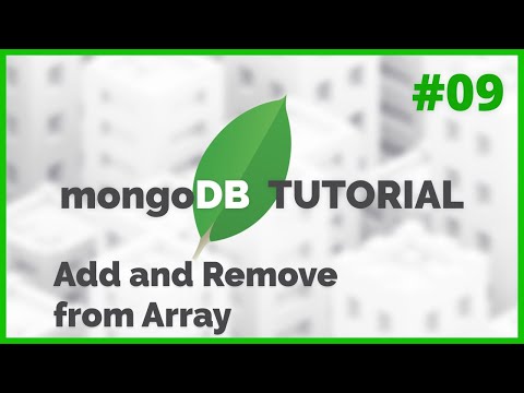 MongoDB in NodeJS - Arrays adding and removing elements (2020) [Episode #9]