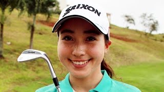 【Enjoy!Golf】村田理沙の左足下がりの「ウエッジでのアプローチの構え方」編
