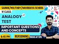 41 analogy test part 1  reasoning class for sainik  military  navodaya school  by sanjay sir