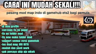 How to install the Indonesian map mod on ETS2 GameHub full tutorial