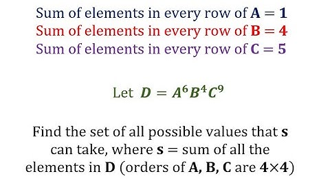 MATRICES AND DETERMINANTS | ONE SHOT SUPER REVISION | JEE MAINS AND ADVANCED | Q2