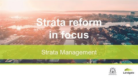 Making strata better - Strata management
