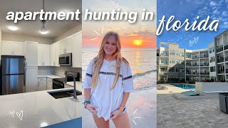 come APARTMENT HUNTING with me in Florida