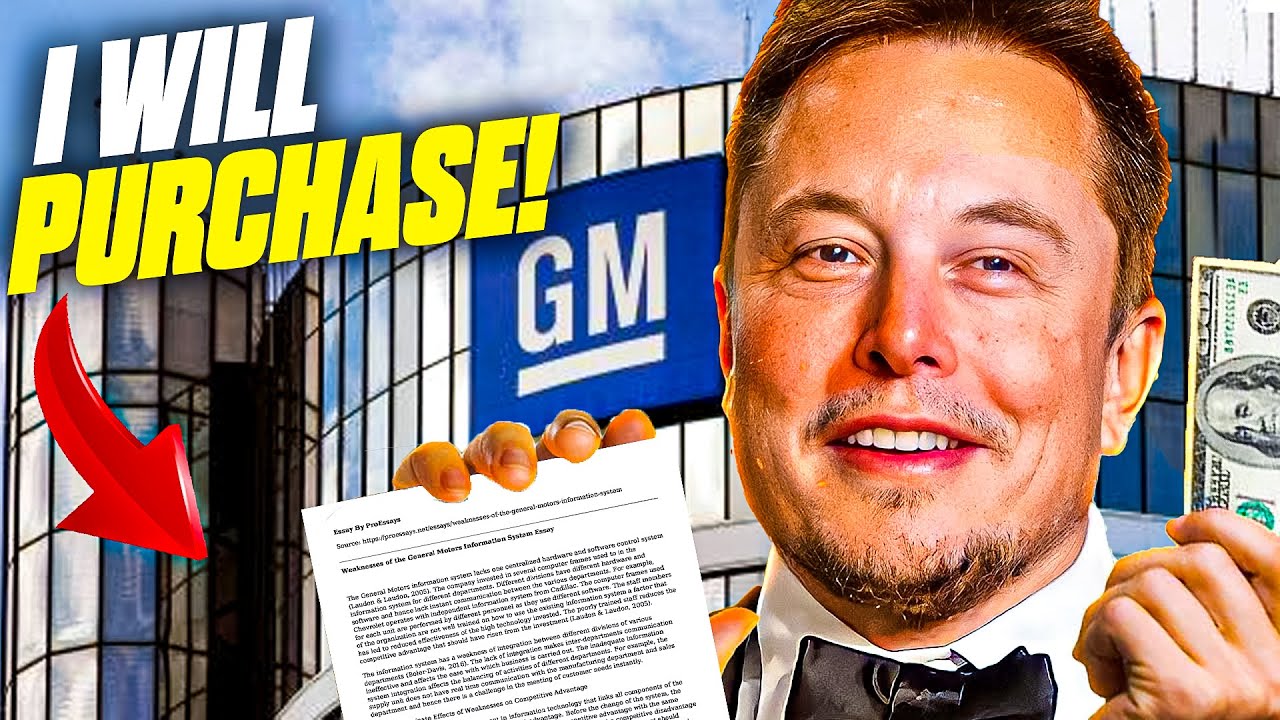 Elon Musk: "I Think I'll Purchase General Motors!” - YouTube
