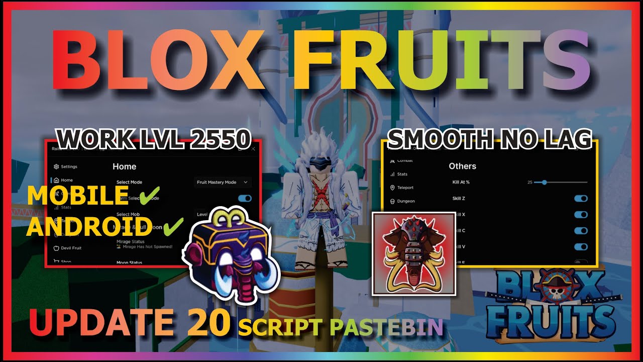 BLOX FRUITS Script Mobile UPDATE 20 AUTO FARM, SMOOTH