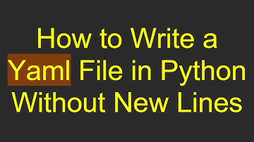 How to Write a Yaml File in Python Without New Lines