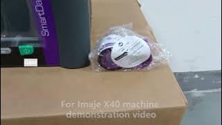 Let’s take a look at the demonstration video of the Imaje X40 machine!