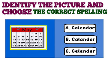 Identify The Picture And Choose The Correct Spelling || Words Quiz For Kids || English Quiz