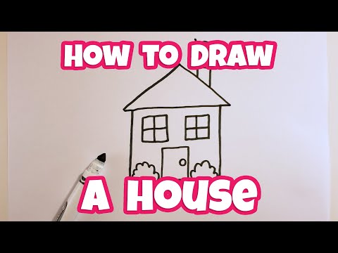 How to Draw a Cute Little House - Easy Drawing for Kids & Beginners | Otoons.net