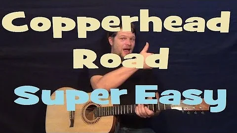 Copperhead Road (STEVE EARLE) Super Easy Strum Guitar Lesson How to Play D G
