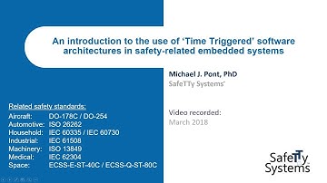 An introduction to the use of TT software architectures in safety-related embedded systems