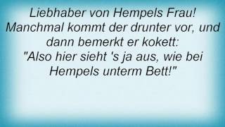 Watch Reinhard Mey Bei Hempels Unterm Bett video