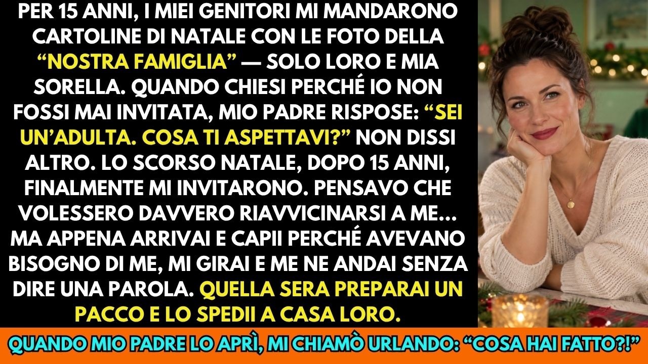 La busta è arrivata il 18 dicembre, tre giorni prima di Natale, con l’indirizzo dei miei genitori scritto nell’angolo in alto. Ero sotto il portico della fattoria, con gli stivali infangati e le...