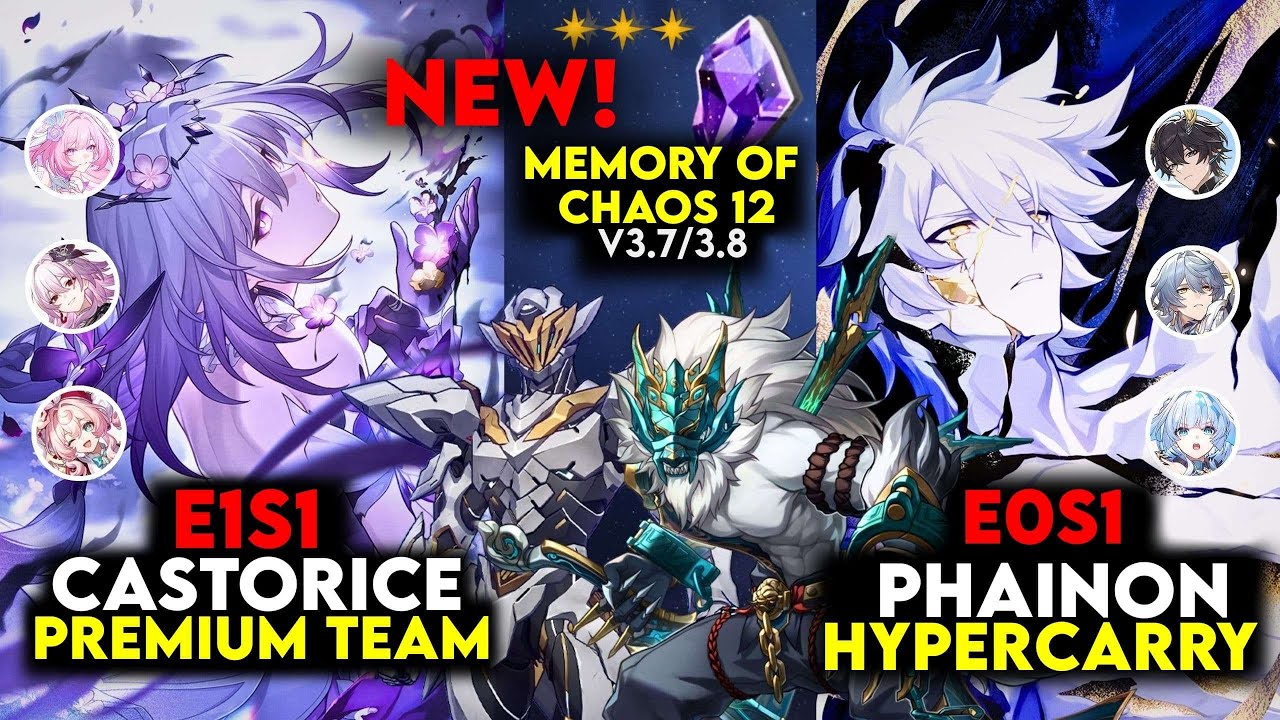 E1S1 Castorice & E0S1 Phainon | New MoC 3.8 | 3 Stars | Honkai Star Rail