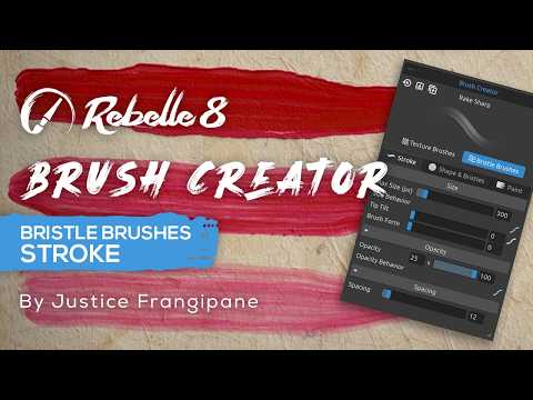 Rebelle 8 Brush Creator: Bristle Brushes - Stroke
