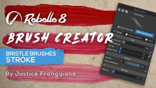 Rebelle 8 Brush Creator: Bristle Brushes - Stroke