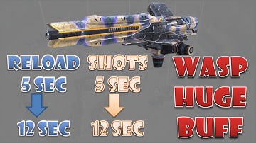 Wasp after buff Amazing damage increase about 50% and more teat server war robots