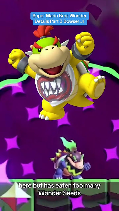 Super Mario Bros. Wonder - Bowser Jr. Reactions to Invisible Mario 