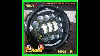 lampu Headlamp universal. led headlamp h4. headlamp jeep. rubicon. wrangler. jimny. katana. harley. Honda CB. Tiger dll. headlamp pesek