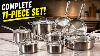 Cuisinart 77-11G Stainless Steel 11-Piece Chef's-Classic-Cookware-Collection: Review Of The Full Set